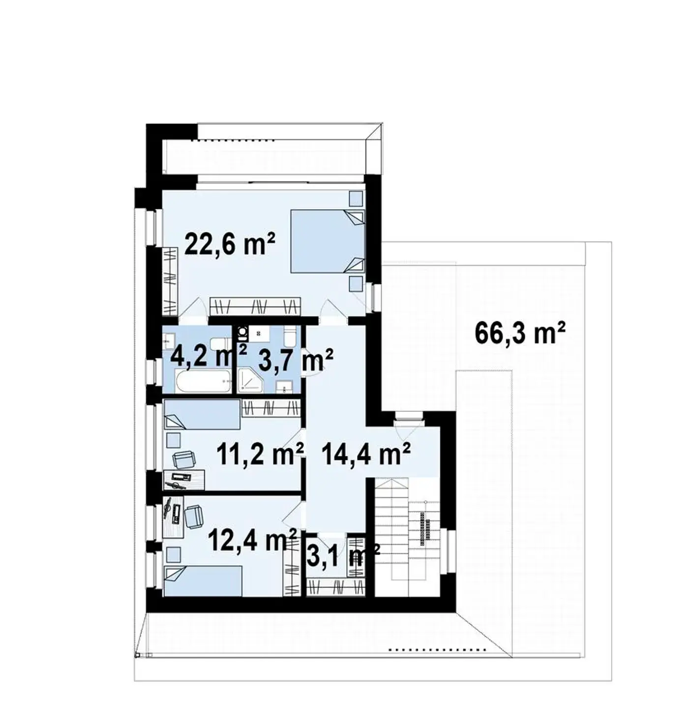 Горище 71,6 / 71,6 m²